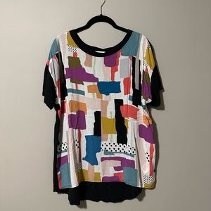 t.la Abstract Mixed Material Top